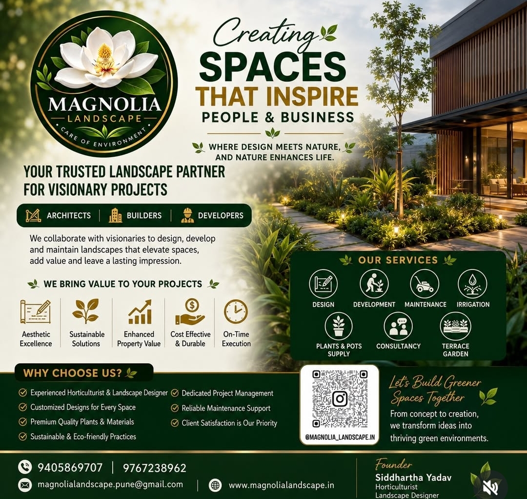 Magnolia Landscape services overview graphic
